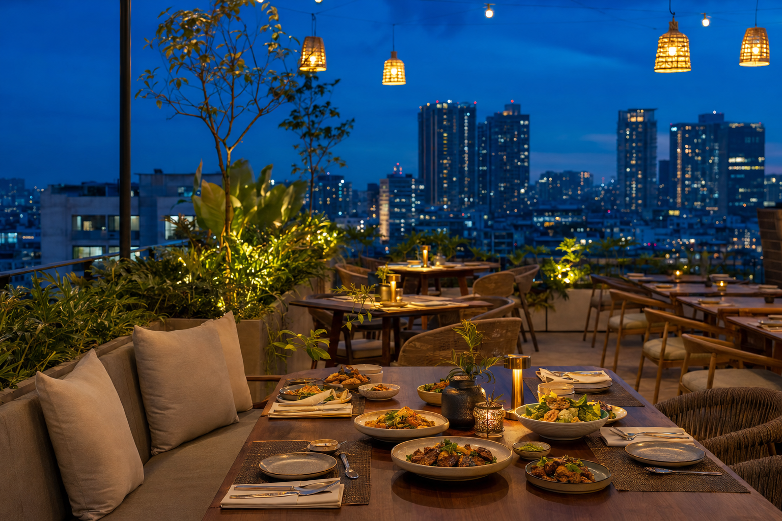 Skyline Rooftop Dining — Gulshan